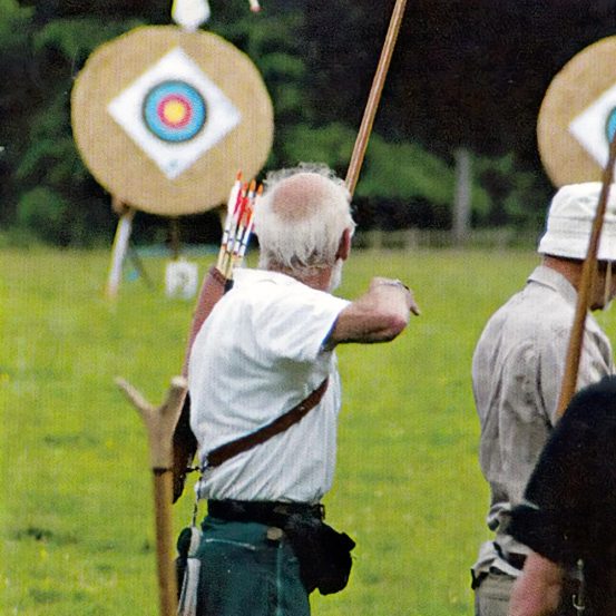 Peter Croft shooting at Ponteland Archers